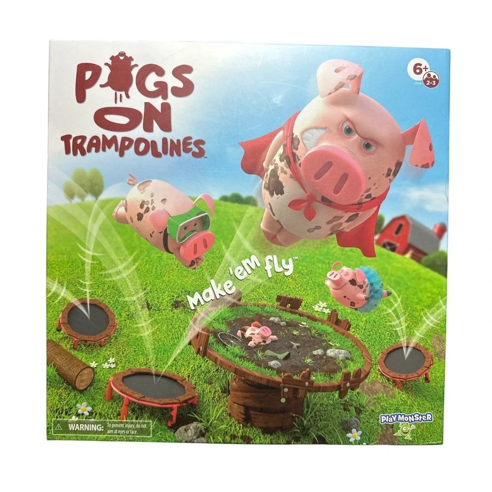 Pigs on Trampolines - Silly Fast Fun‎ Family Night Game Kids & Adults Incomplete